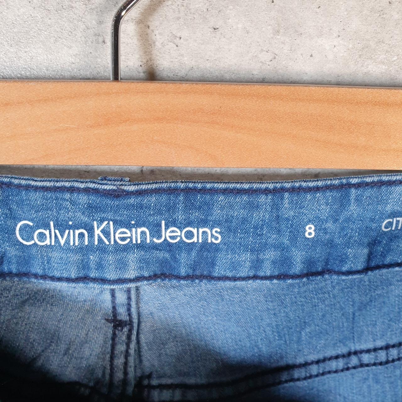 Vintage Calvin Klein Baggy Shorts Jorts Cargo Womens W30 Blue Relaxed Denim