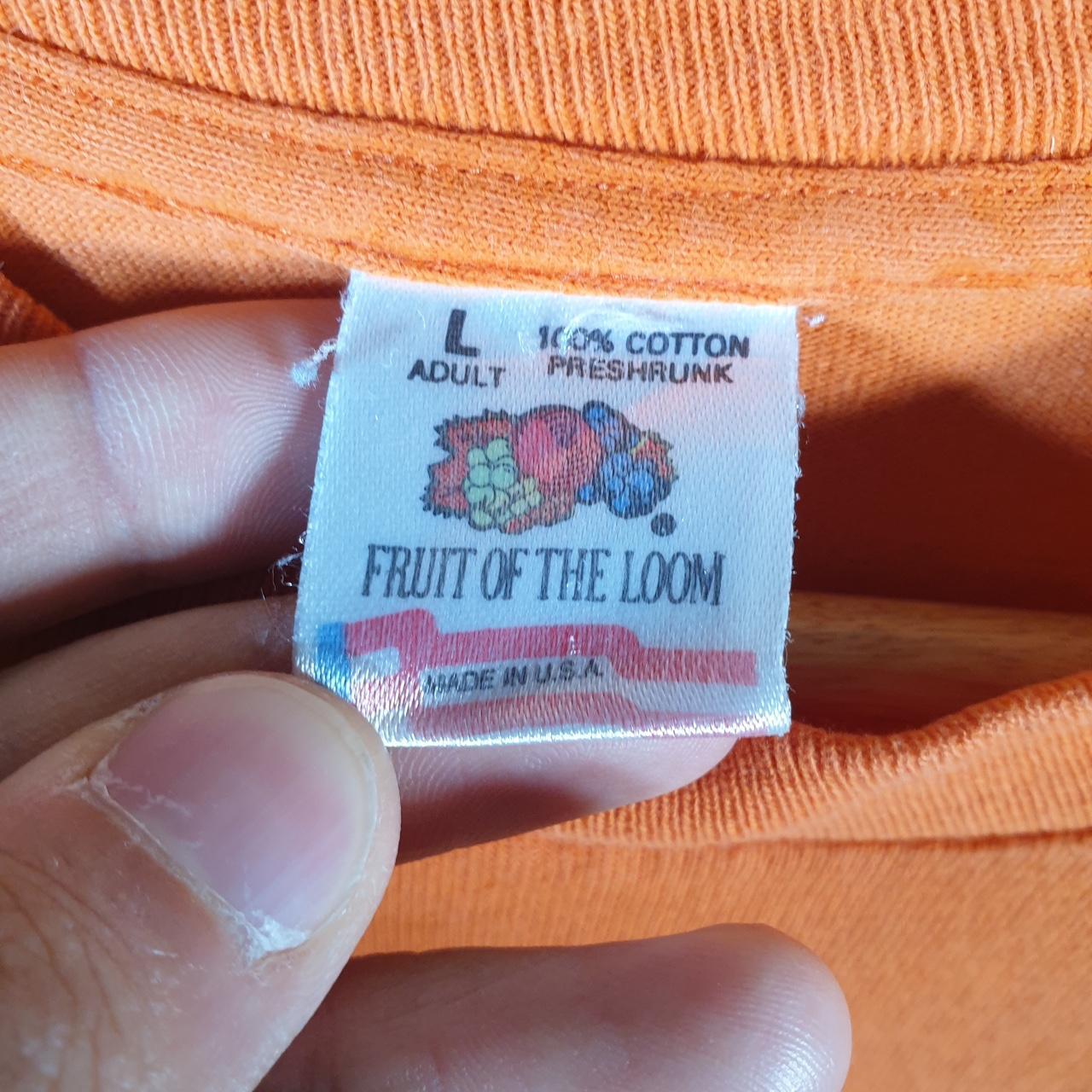 Vintage Fruit of the Loom Floridas Dawg Pound 1993 Browns USA Single Stitch T Shirt Men’s Large Orange