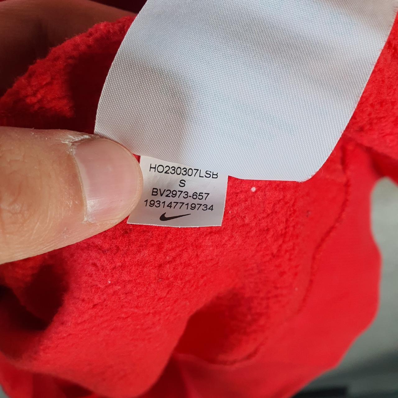 Vintage Nike Club Hoodie Men’s Small Red Swoosh Y2K Pullover