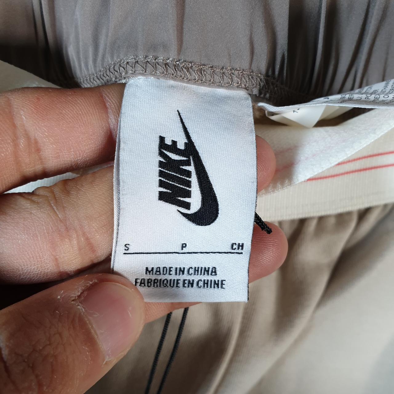 Vintage Nike NIKELAB A.A.E. 3.0 UNIQUE HIGH WAIST LEGGINGS Joggers Womens Small Beige Swoosh Sports Tracksuit - Big Fish Vintage