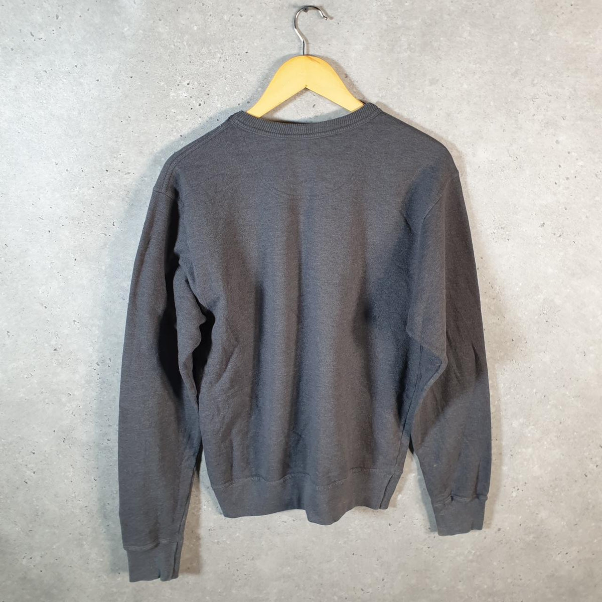 Vintage Champion Sweatshirt Men’s Small Grey USA Pullover Spellout Logo