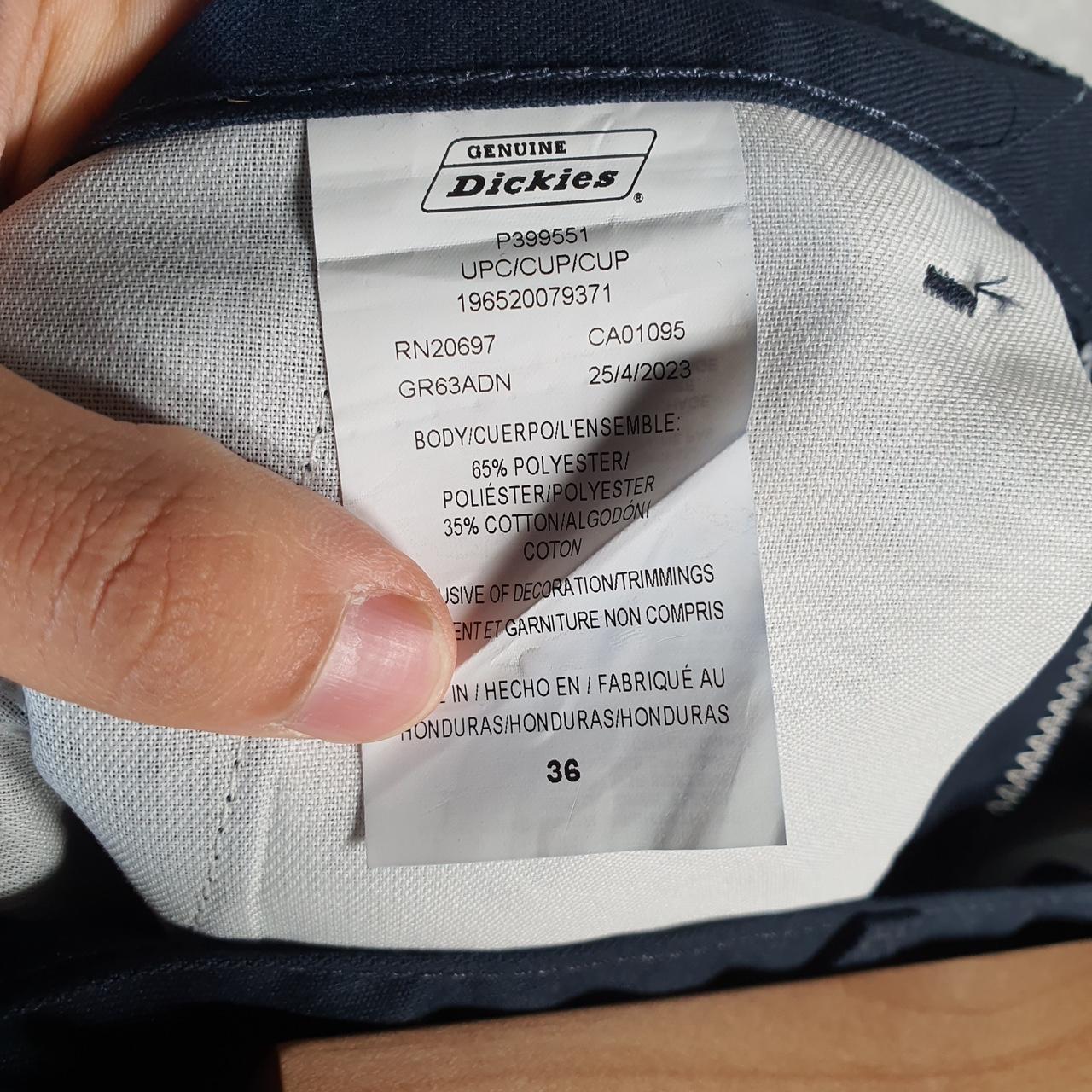 Vintage Dickies Baggy Chino Shorts Jorts Cargo Mens W36 Navy Blue Loose Fit