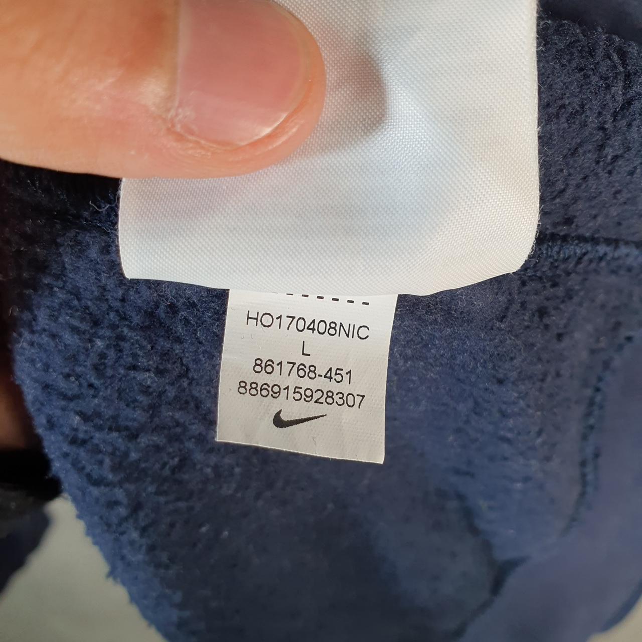 Vintage Nike Club Spellout Hoodie Men’s Large Navy Blue Swoosh Y2K Pullover