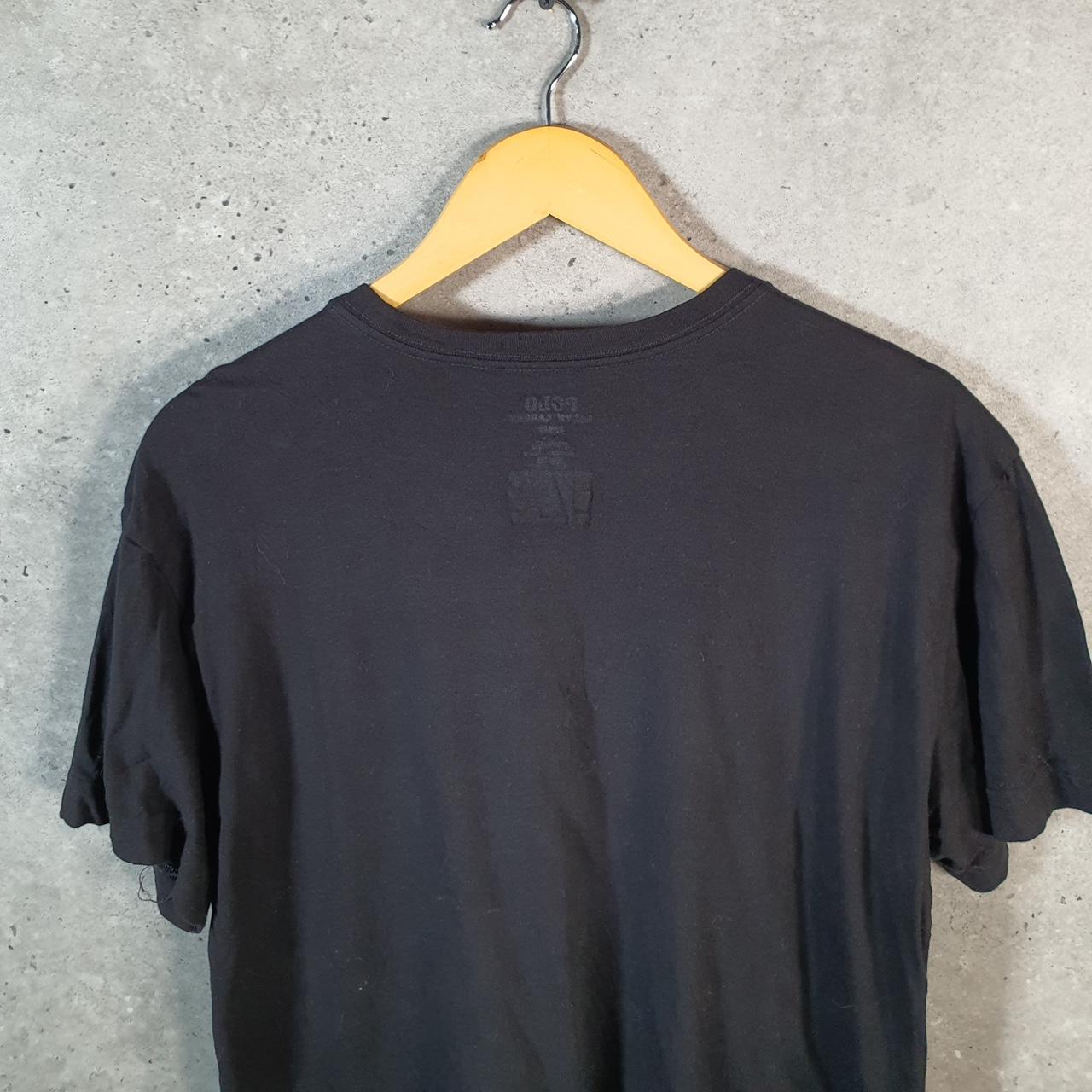 Vintage Ralph Lauren Polo Sport T Shirt Men’s Large Black Slim Fit Embroidered Pony C8680