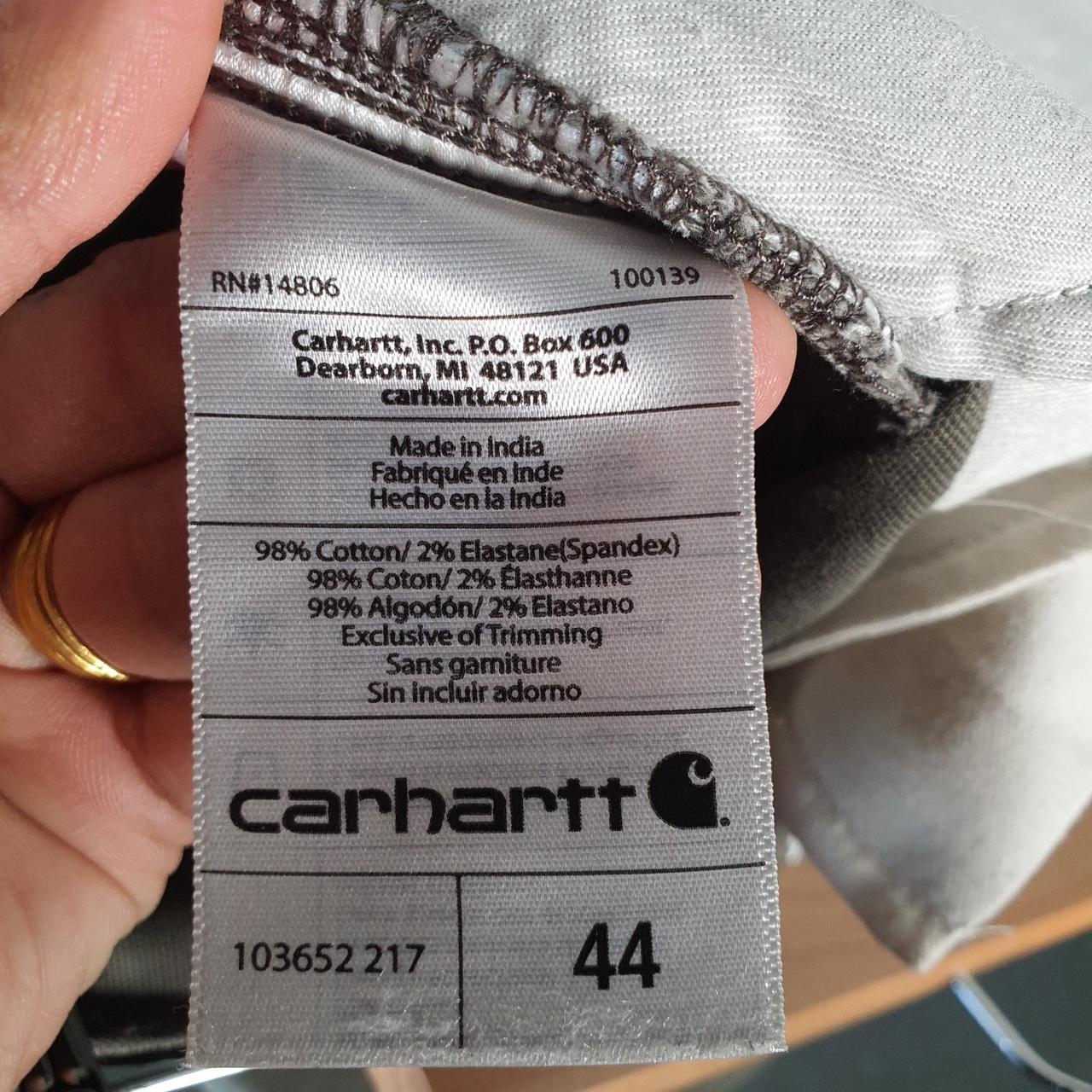 Vintage Carhartt Baggy Carpenter Shorts Jorts Cargo Men’s W44 Khaki Green Relaxed Fit Workwear A4714
