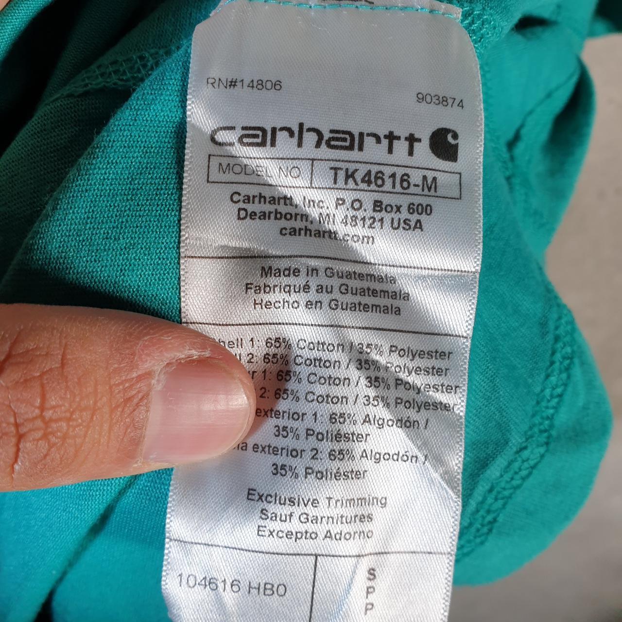 Vintage Carhartt Pocket T Shirt Men’s Small Blue Workwear Chore Utility Relaxed Fit