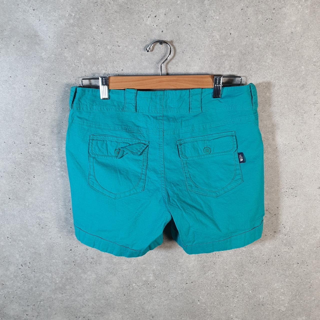 Vintage The North Face TNF Shorts Jorts Chino Cargo Womens UK8 Blue Baggy Cotton