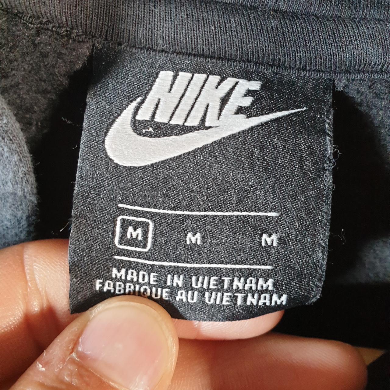 Vintage Nike Club Spellout Hoodie Men’s Medium Black Swoosh Y2K Pullover