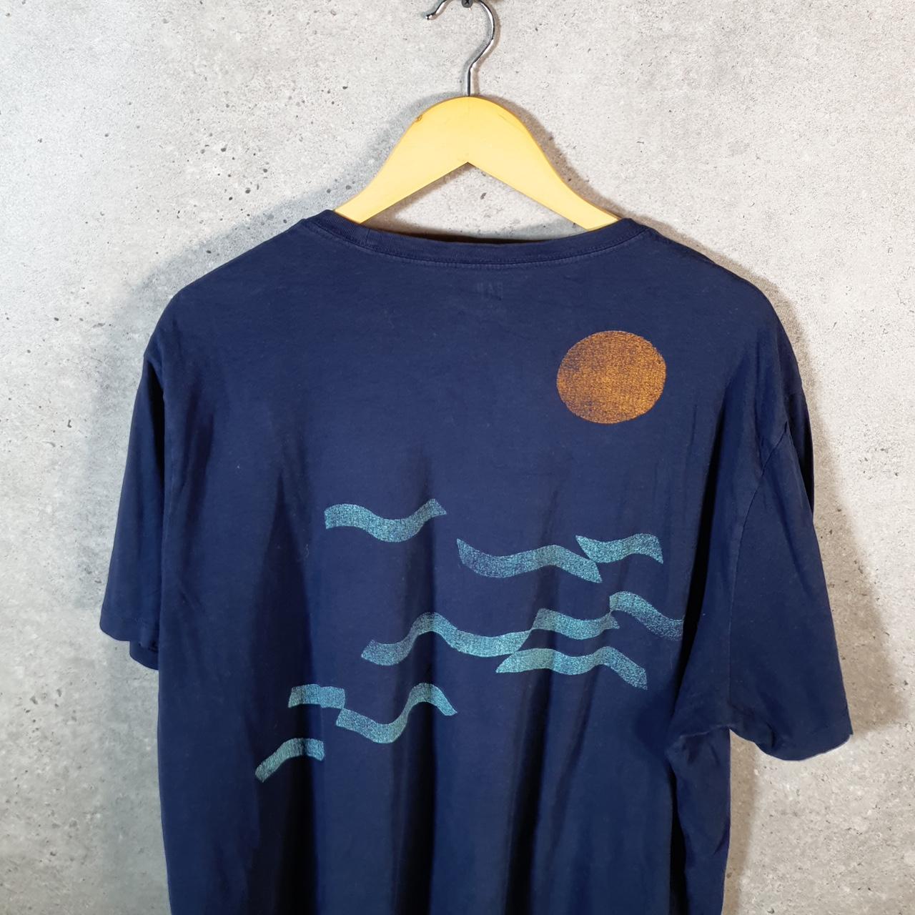 Vintage Gap Make Waves Surfing T Shirt Men’s XL Navy Blue Logo Classic Fit