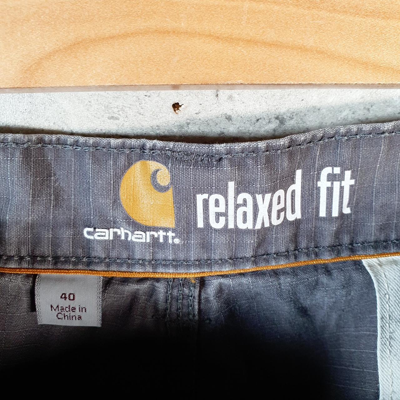 Vintage Carhartt Baggy Carpenter Shorts Jorts Cargo Men’s W40 Grey Relaxed Fit Workwear A4833