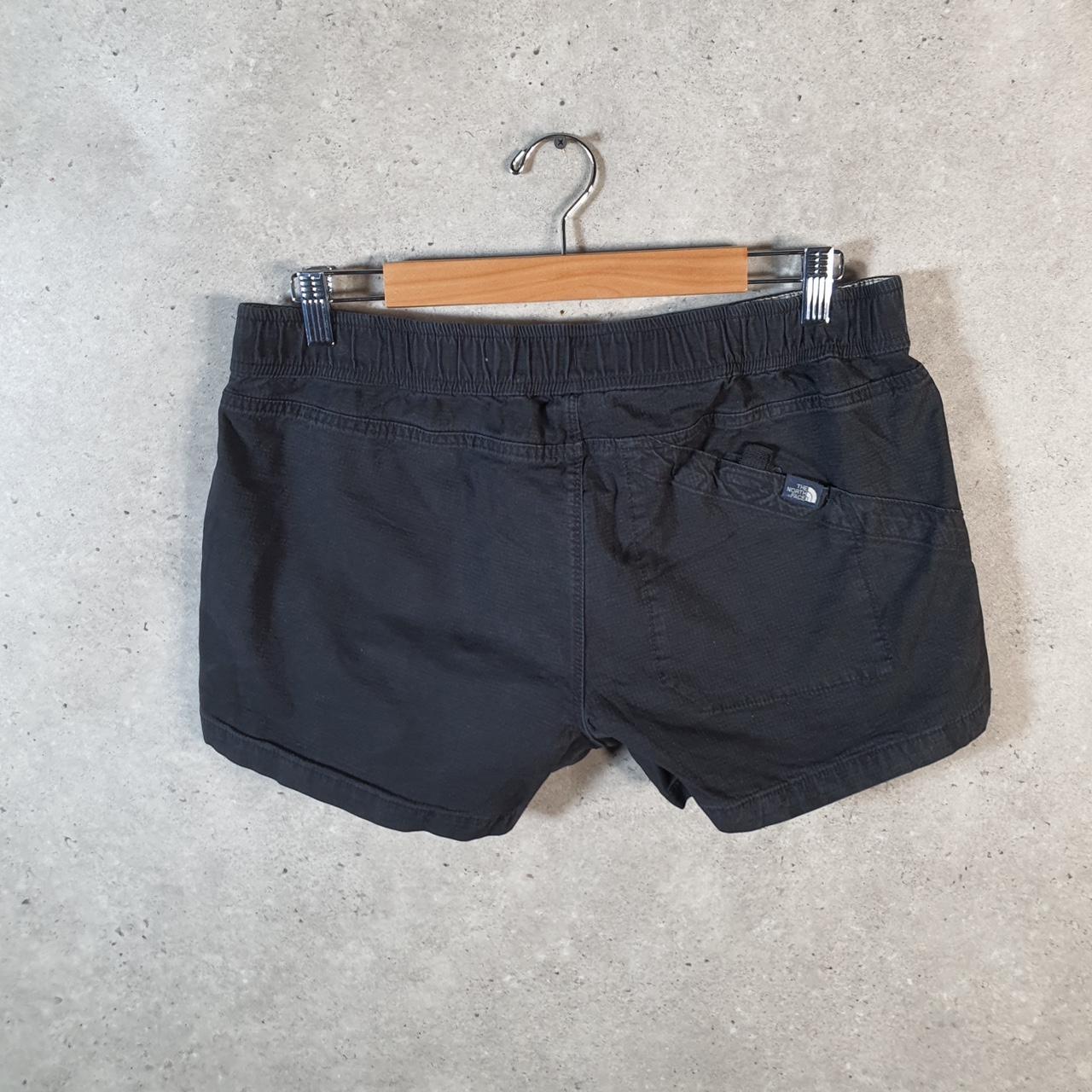 Vintage The North Face TNF Shorts Jorts Chino Cargo Womens Large Black Baggy Cotton