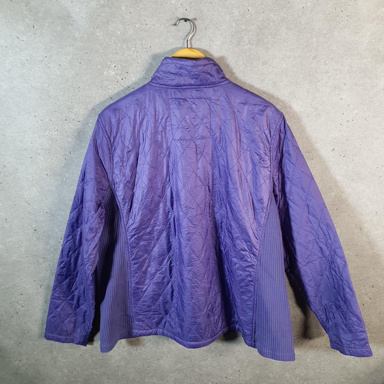 Vintage L.L. Bean Puffer Jacket Womens 2XL Purple Waterproof Shell