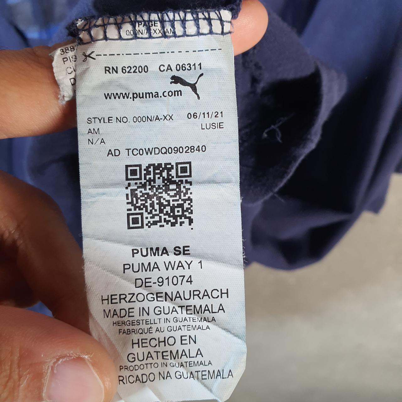 Vintage Puma Spellout T Shirt Men’s 2XL Navy Blue sports Logo Athletic