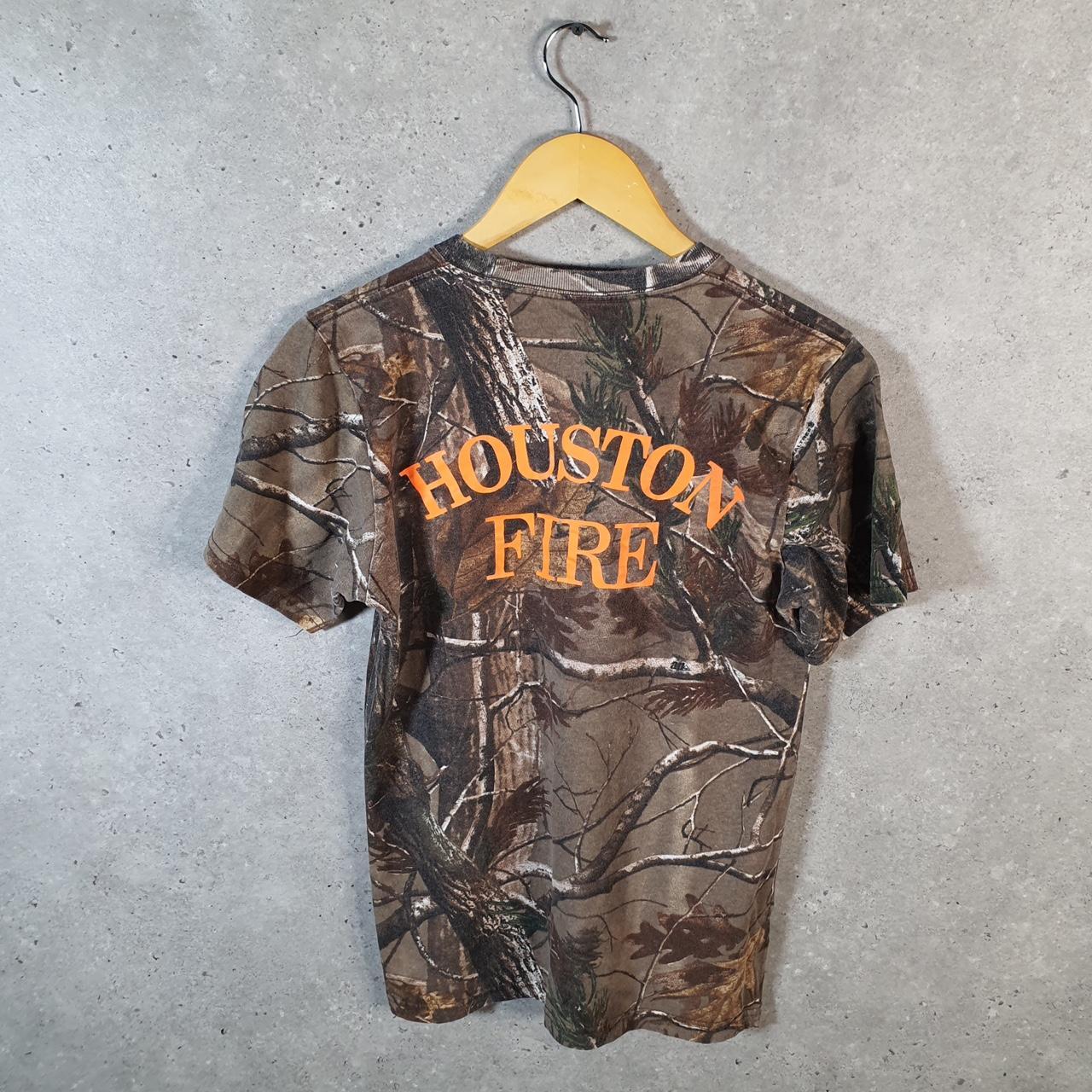 Vintage Russell Outdoors RealTree Camoflauge T Shirt Men’s M Green Camo Short Sleeve
