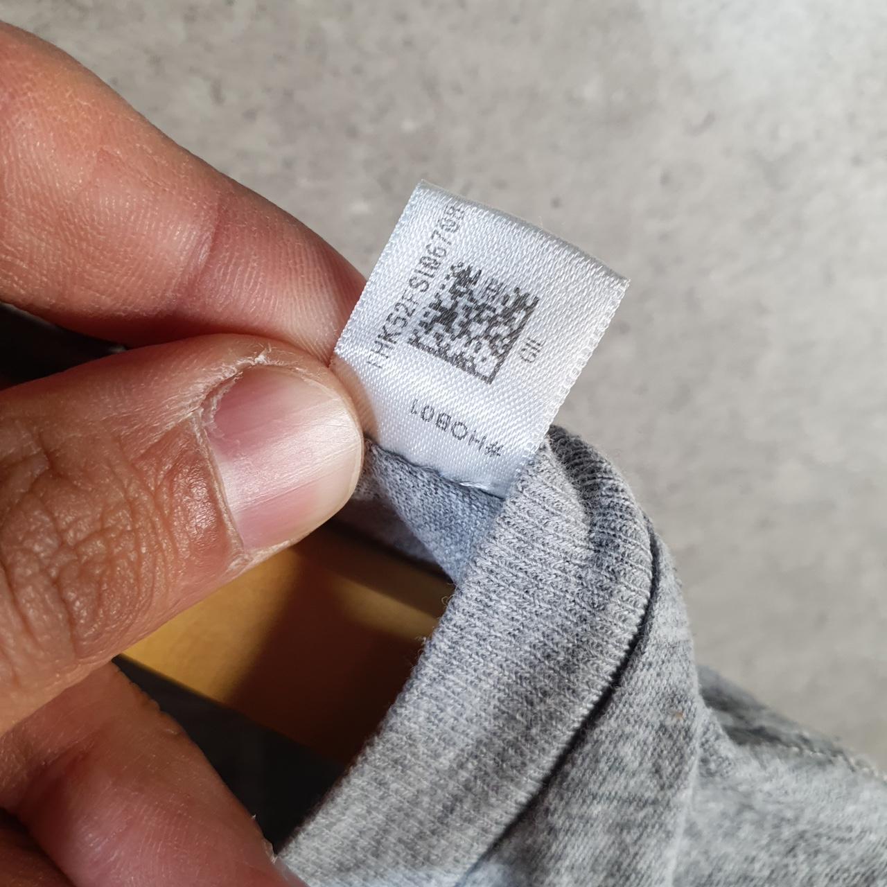 Vintage Adidas Amplifier T Shirt Men’s Large Grey Three Stripes Logo Athletic