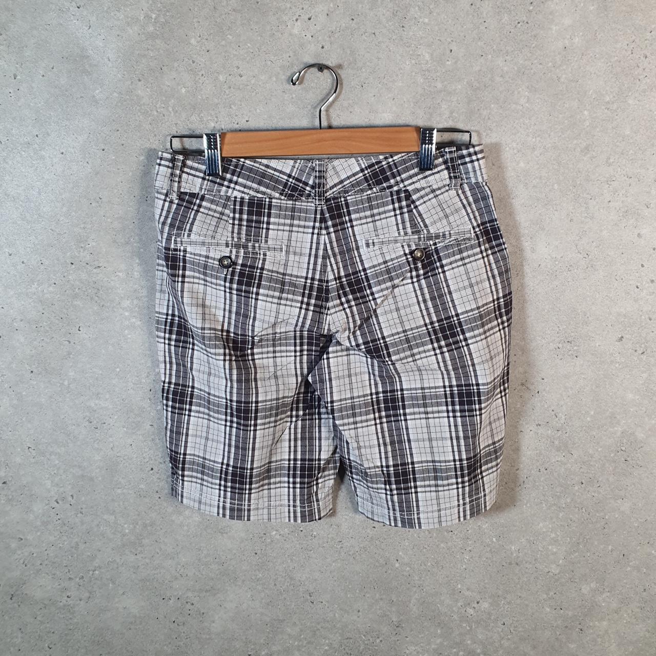 Vintage Dockers Chino Shorts Jorts Cargo Womens W30 Checkered Baggy Cotton