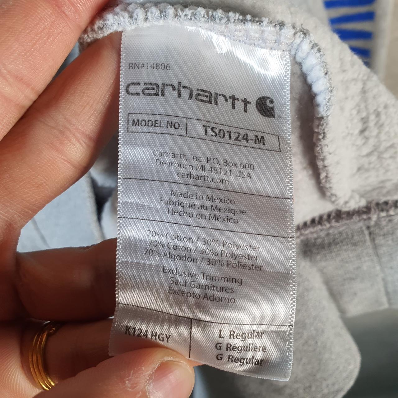 Vintage Carhartt Sweatshirt Mens Large Grey Pullover Blank USA Loose Fit