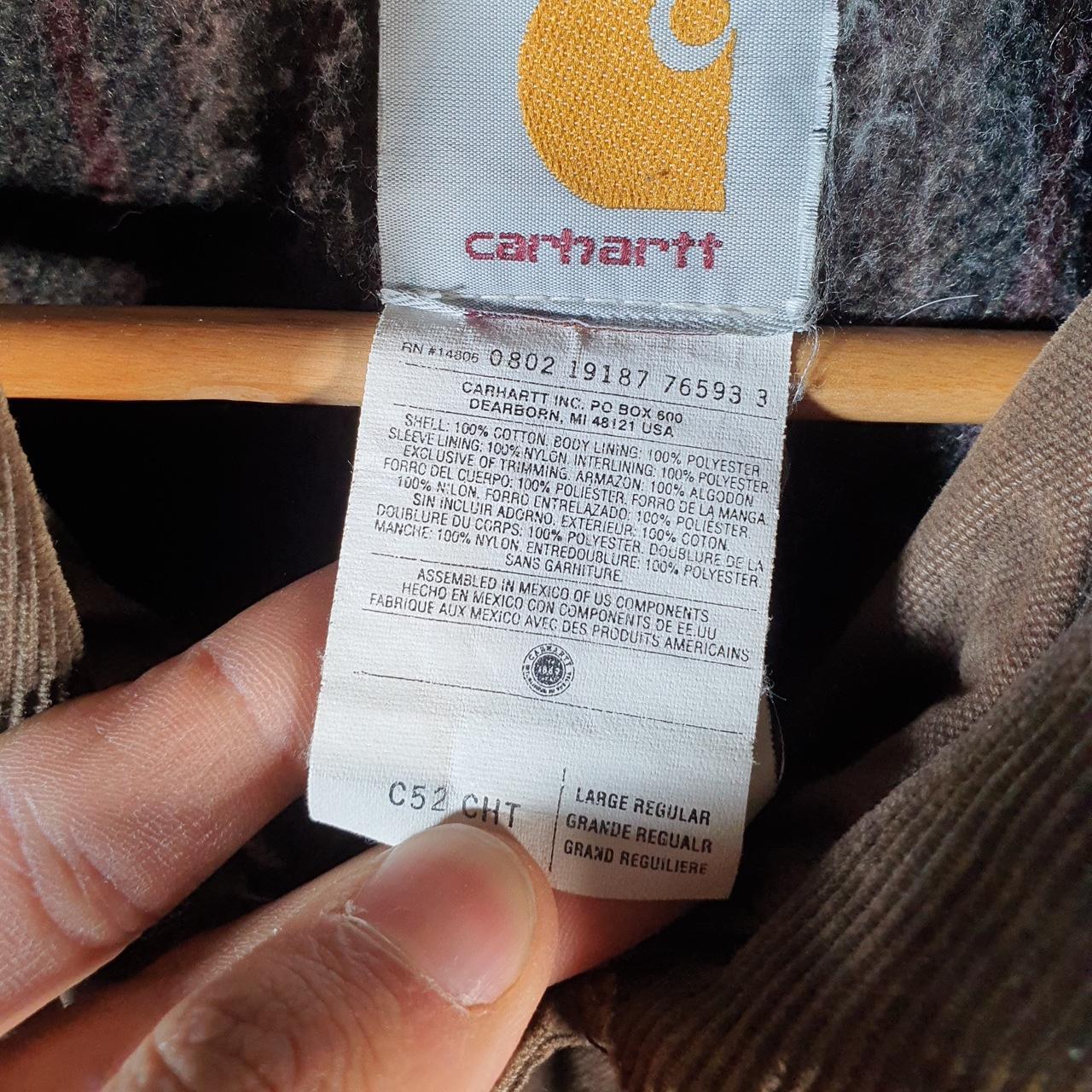 Vintage Carhartt Barn Chore Blanket Lined Jacket Men’s Large Brown Canvas C52 CHT USA Big Fish Vintage