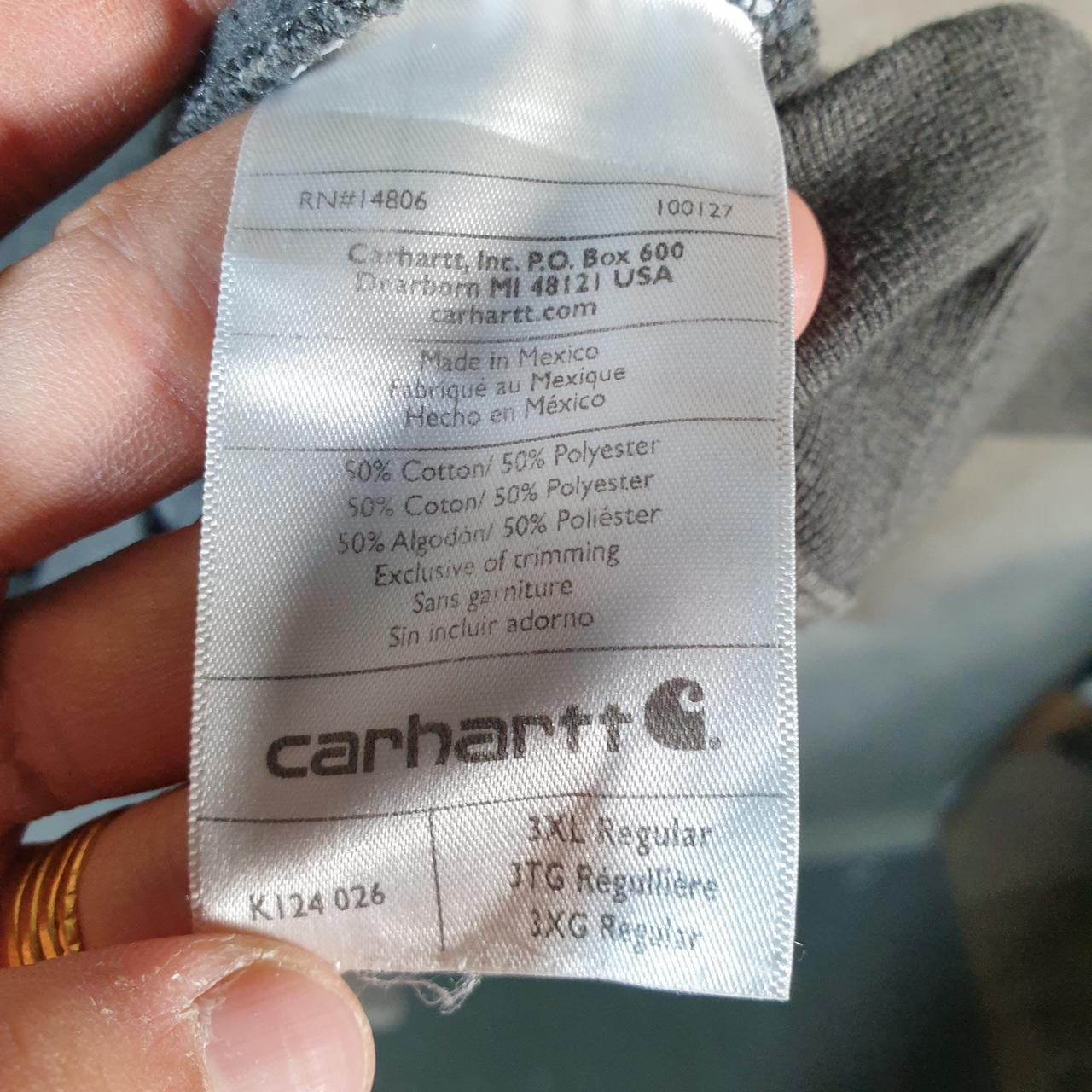 Vintage Carhartt Sweatshirt Mens 3XL Grey Pullover Blank Sweatshirt USA Original Fit