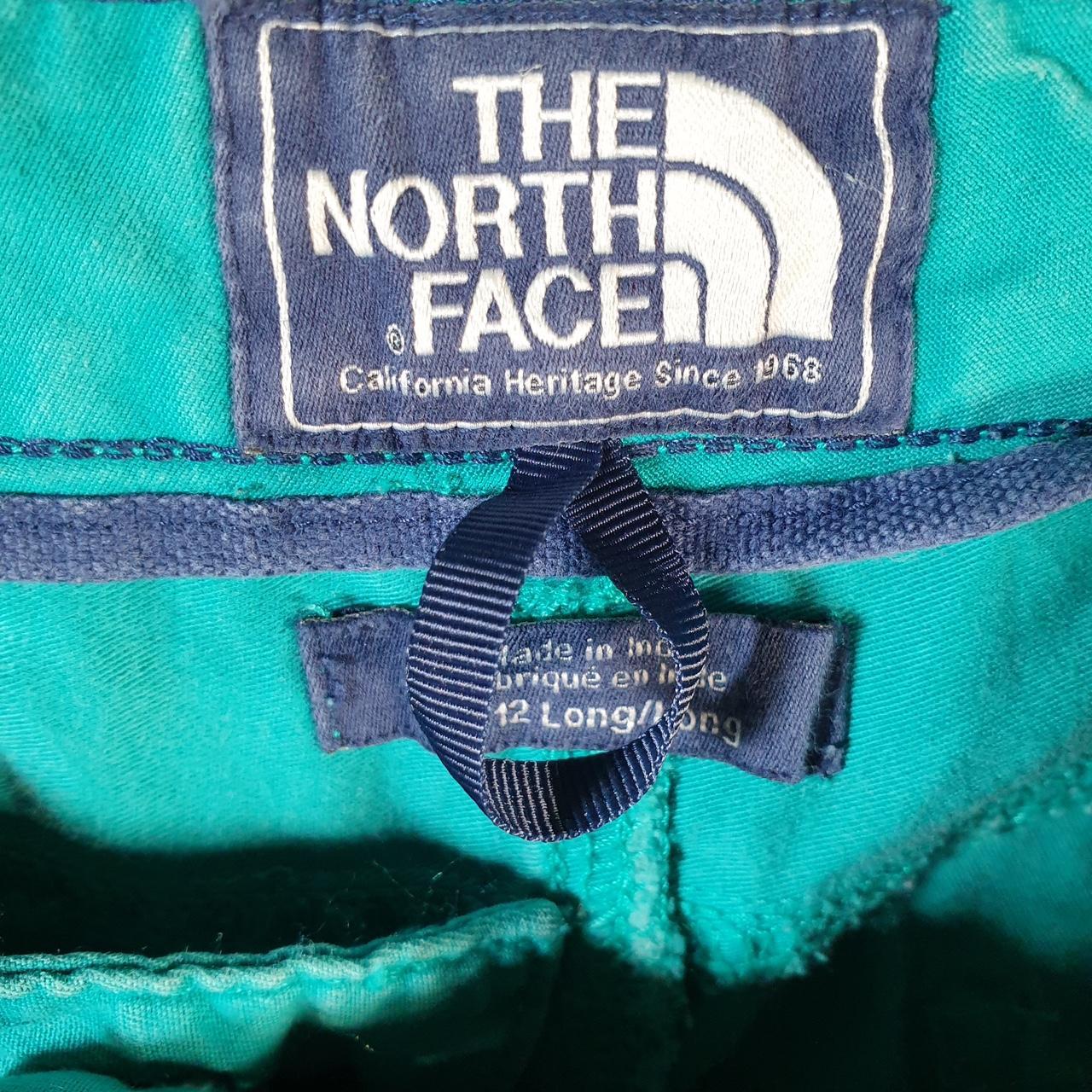 Vintage The North Face TNF Shorts Jorts Chino Cargo Womens UK16 Blue Baggy Cotton
