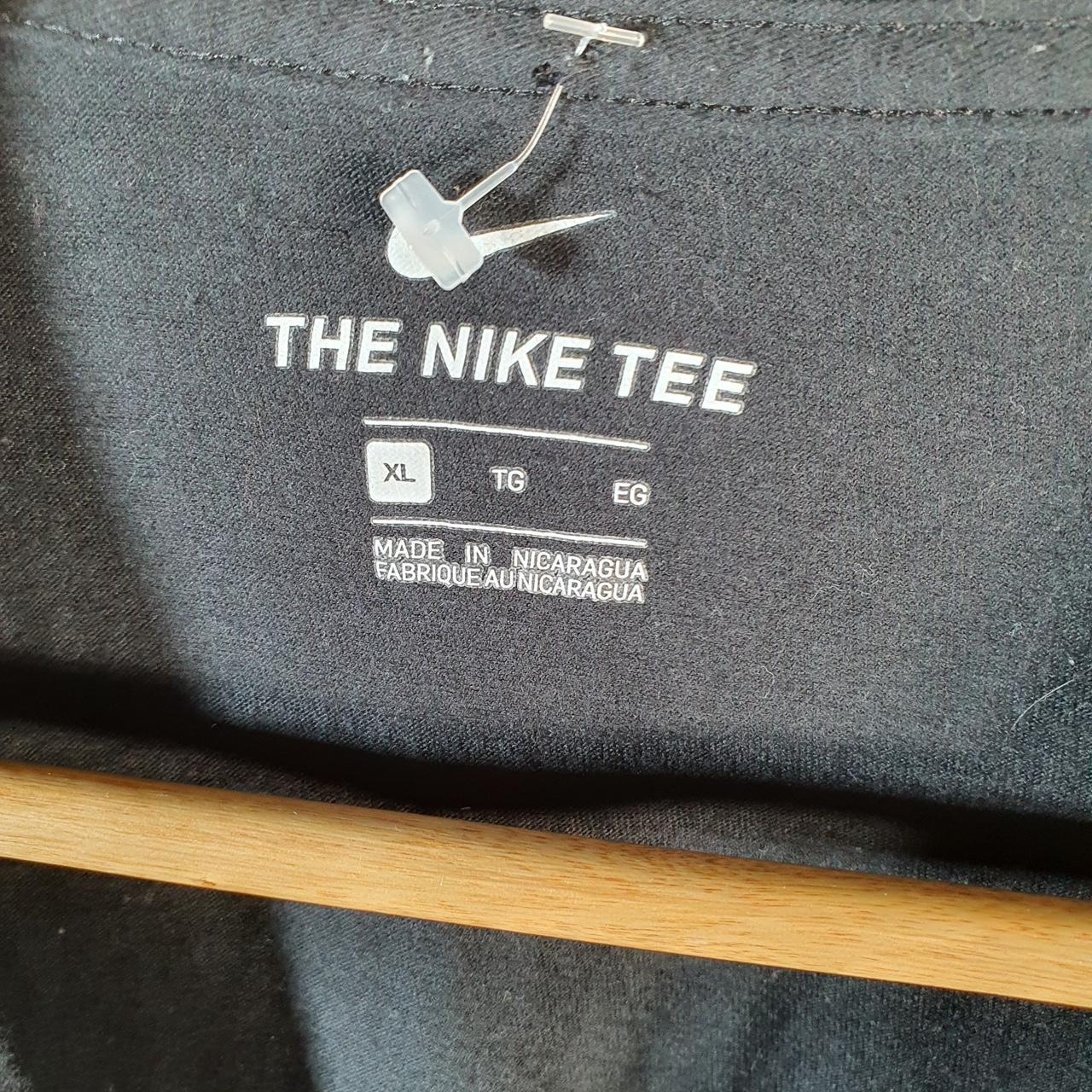 Vintage Nike Just Do It Spellout T Shirt Men’s XL Bladk Logo Swoosh Athletic