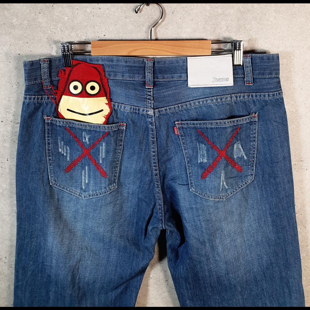 Vintage Coca Cola Baggy Y2K Hip Hop Jorts Shorts Mens W38 Blue Denim USA A4672