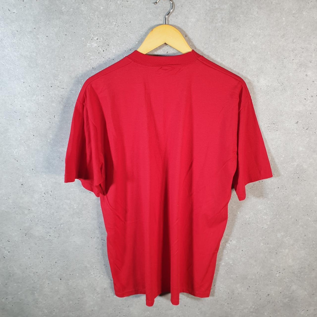 Vintage Jerzees SS Maroons USA 90s Single Stitch T Shirt Men’s XL Red C8954