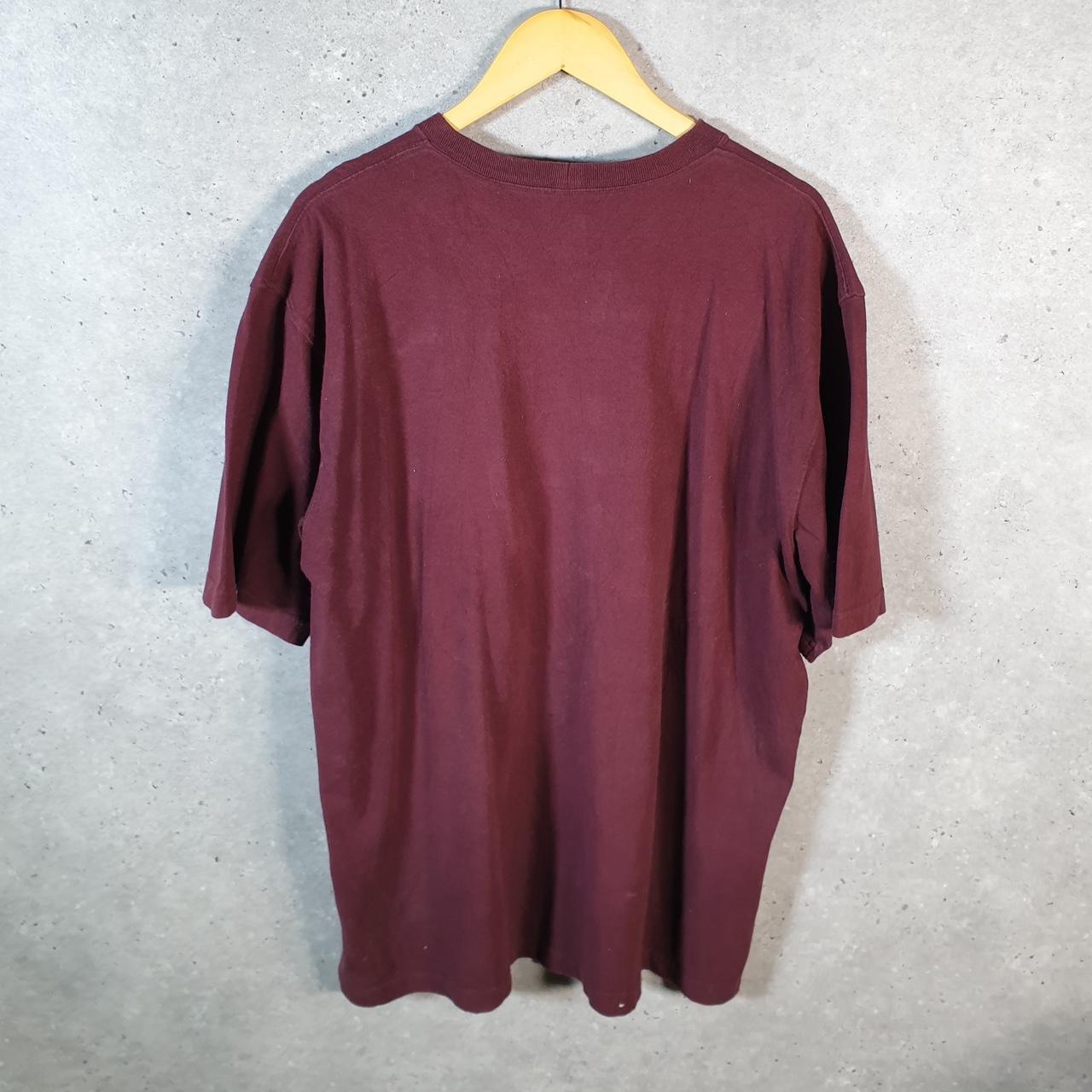 Vintage Carhartt Pocket T Shirt Men’s Large Burgundy Red Workwear Chore Utility Original Fit C9348