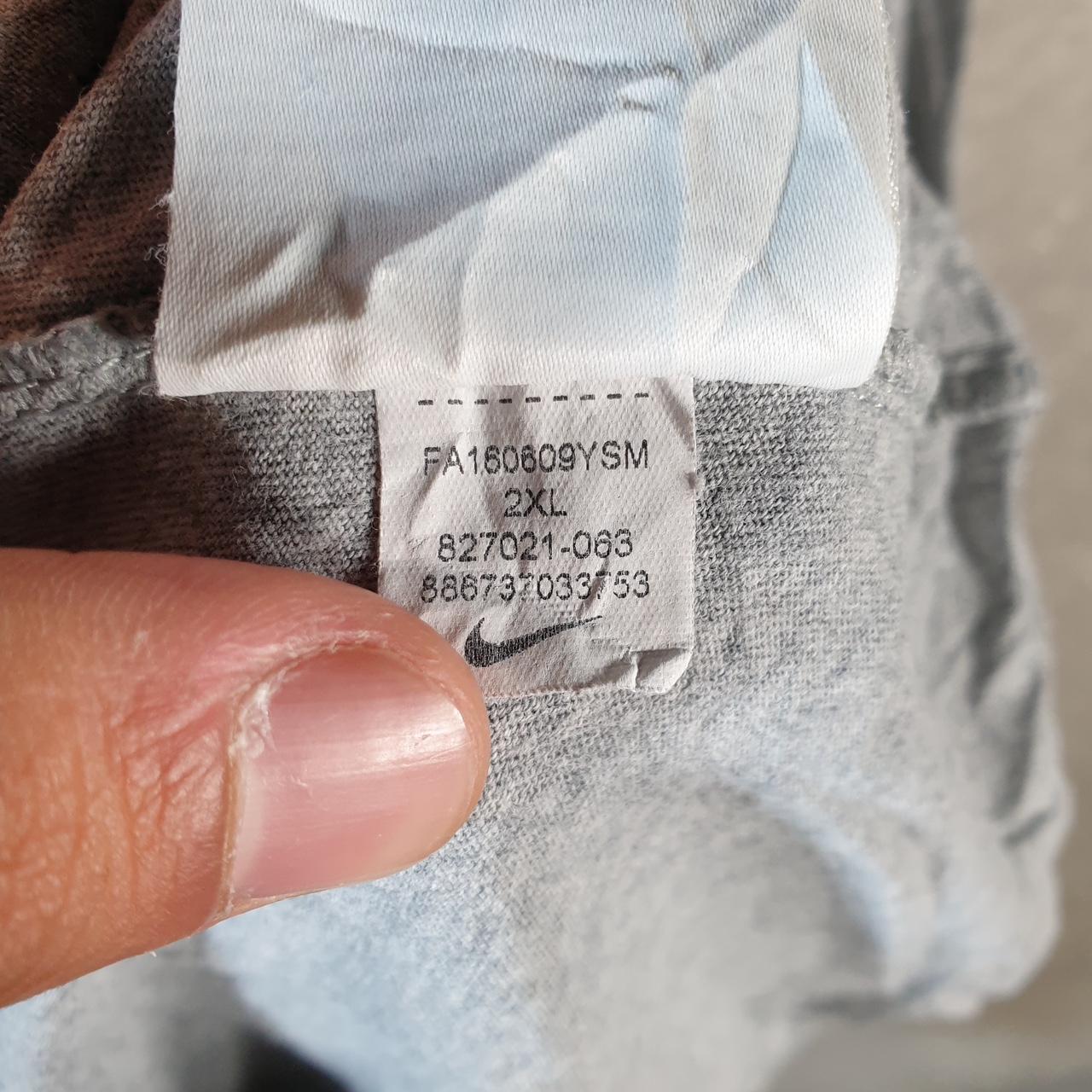 Vintage Nike T Shirt Men’s 2XL Grey Printed Single Swoosh Logo Athletic C8262