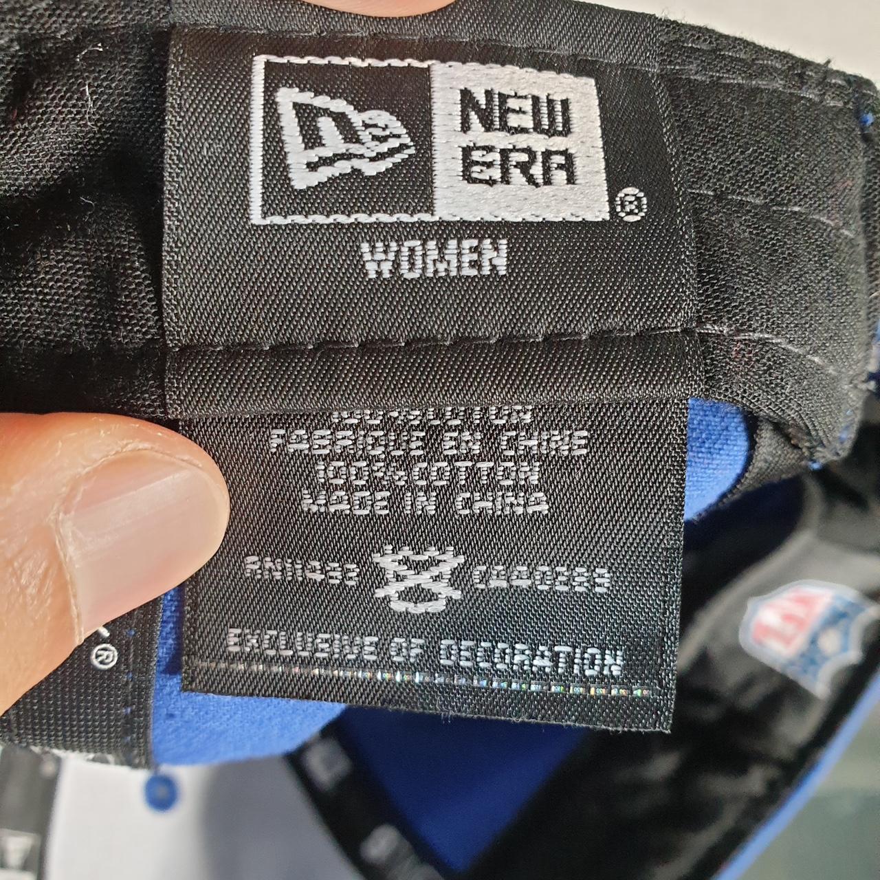 Vintage New York New Era NFL Cap Womens Adjustable Blue USA Spellout Athletic  C8533