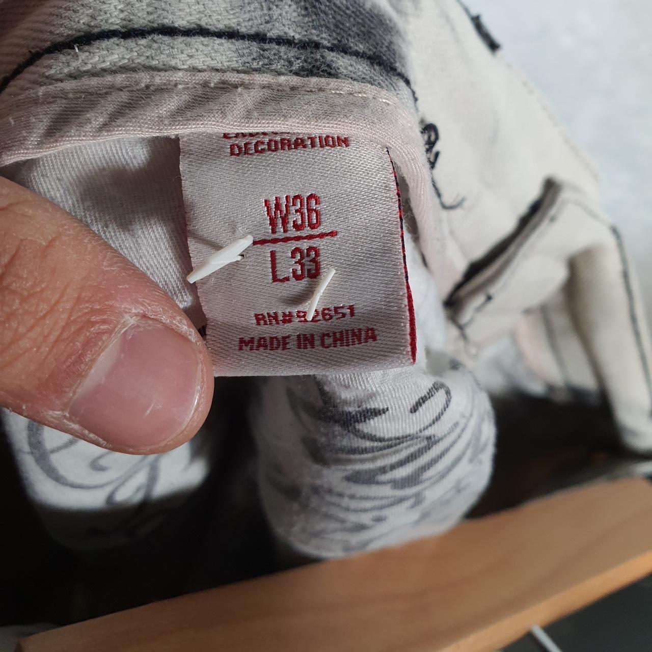 Vintage Heritage America Baggy Y2K Hip Hop Jeans Mens W36 Grey Embroidered Denim Big Fish Vintage