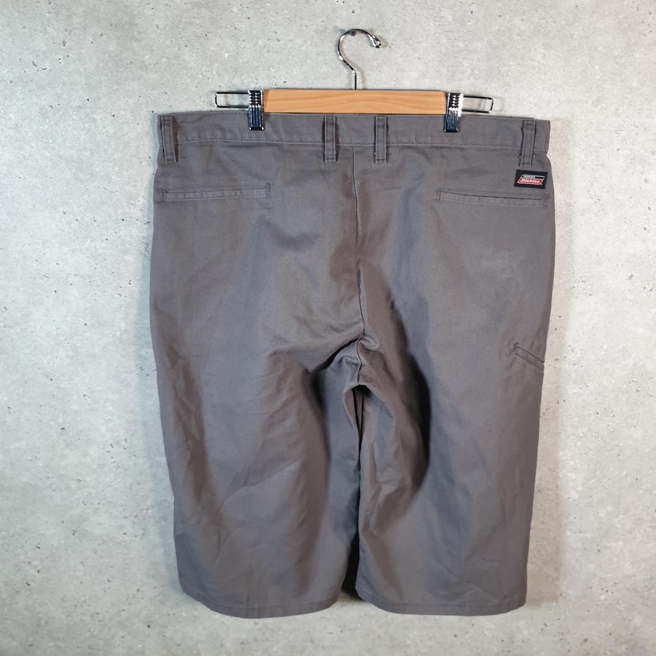 Vintage Dickies Baggy Chino Shorts Jorts Cargo Mens W38 Grey Relaxed Fit