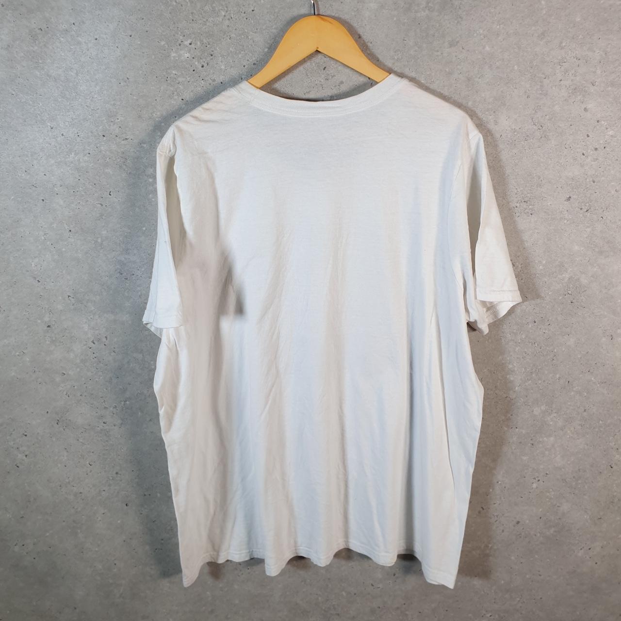 Vintage Adidas Amplifier T Shirt Shirt Men’s 2XL White Three Stripes Logo Athletic C9904