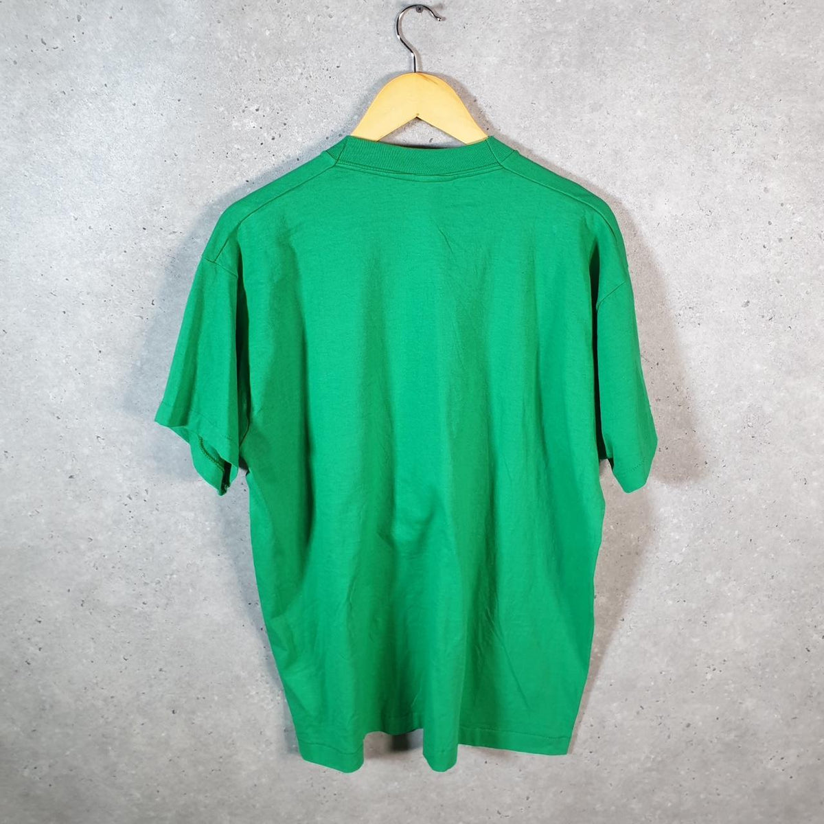 Vintage Fruit of the Loom Livingston Lions 90s USA Single Stitch T Shirt Men’s XL Green C9619