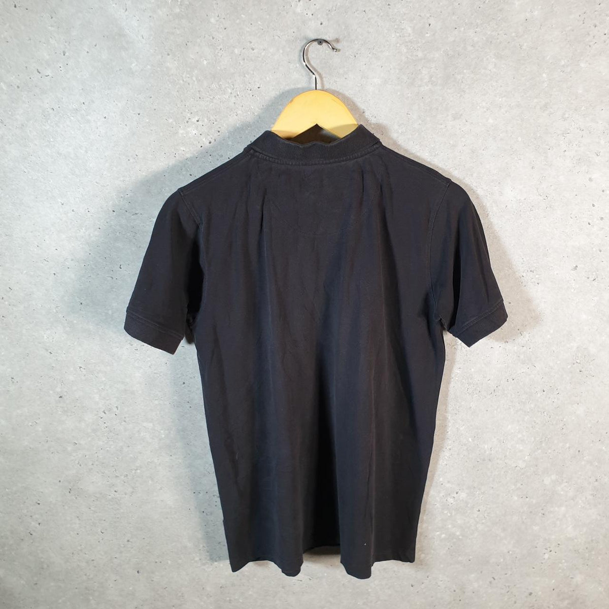 Zara Polo Shirt Men’s Large Black Casual Logo Athletic
