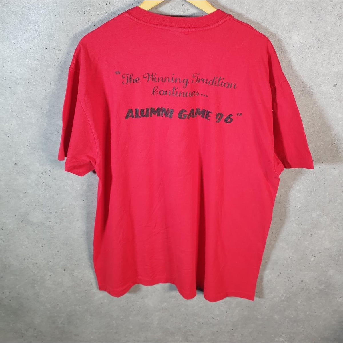 Vintage Hanes Beefy Northridge Softball 1997 USA Single Stitch T Shirt Men’s XL Red C9406