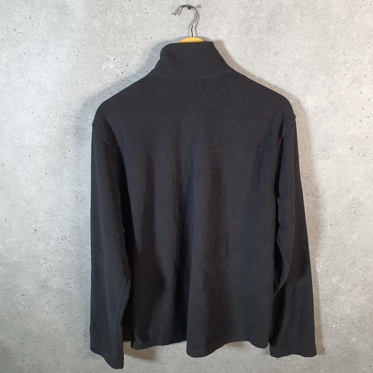 Vintage Starter 1/4 Zip Fleece Sweatshirt Mens Medium Black Logo Winter