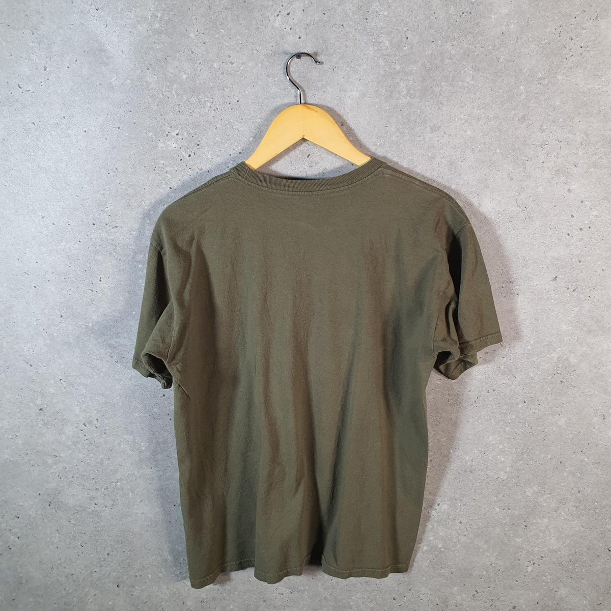 Vintage Adidas Trefoil Retro T Shirt Shirt Men’s Medium Khaki Green Logo Athletic