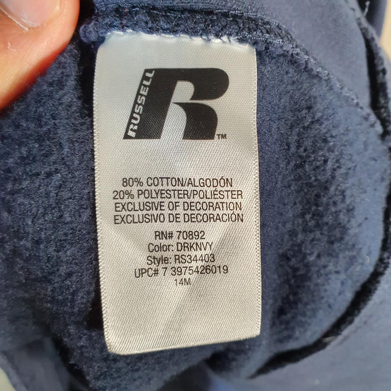 Vintage Russell Athletic Premium Fleece Sweatshirt Men’s XL Navy Blue Pullover Baggy