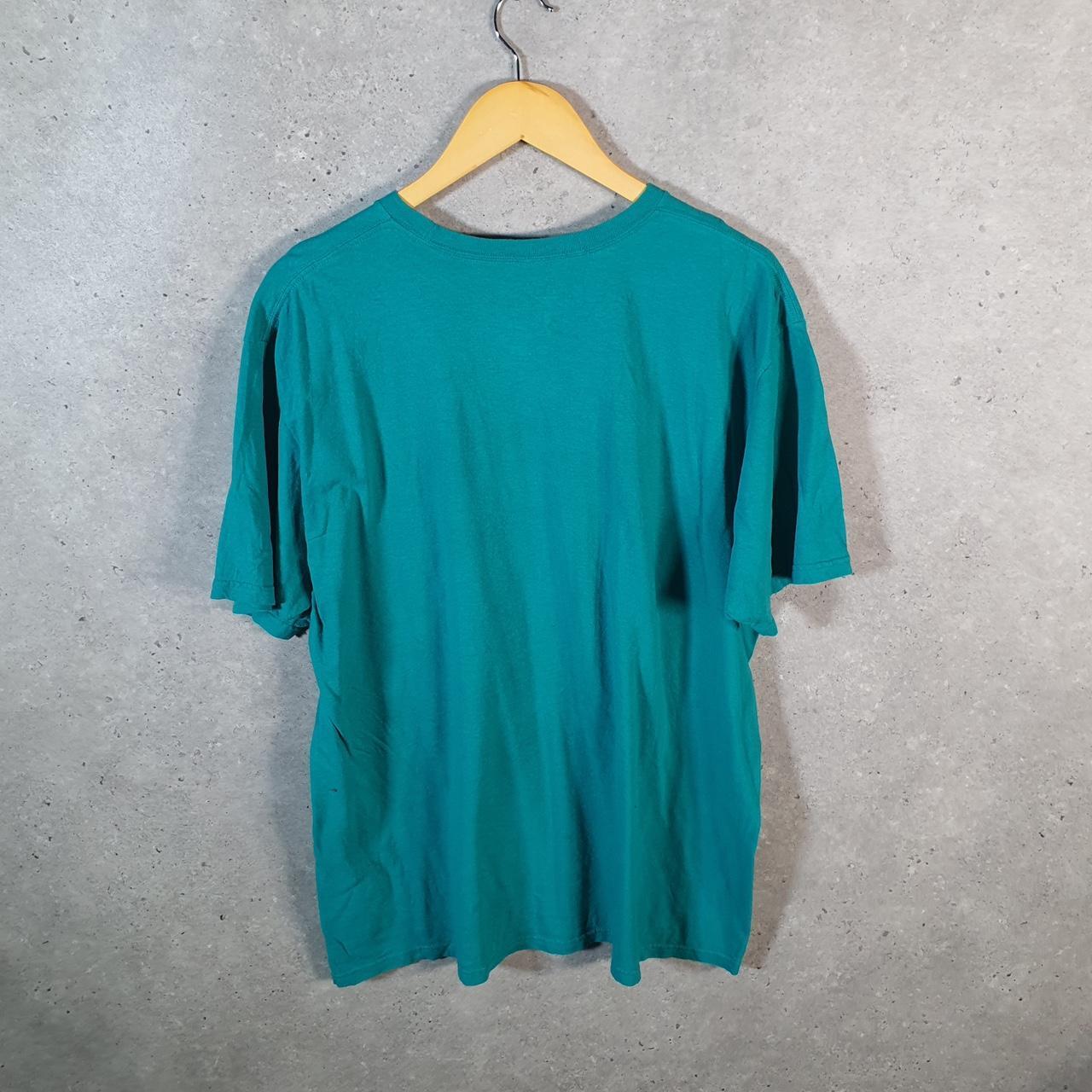 Vintage Adidas Go Tee T Shirt Shirt Men’s XL Blue Three Stripes Logo Athletic C9741