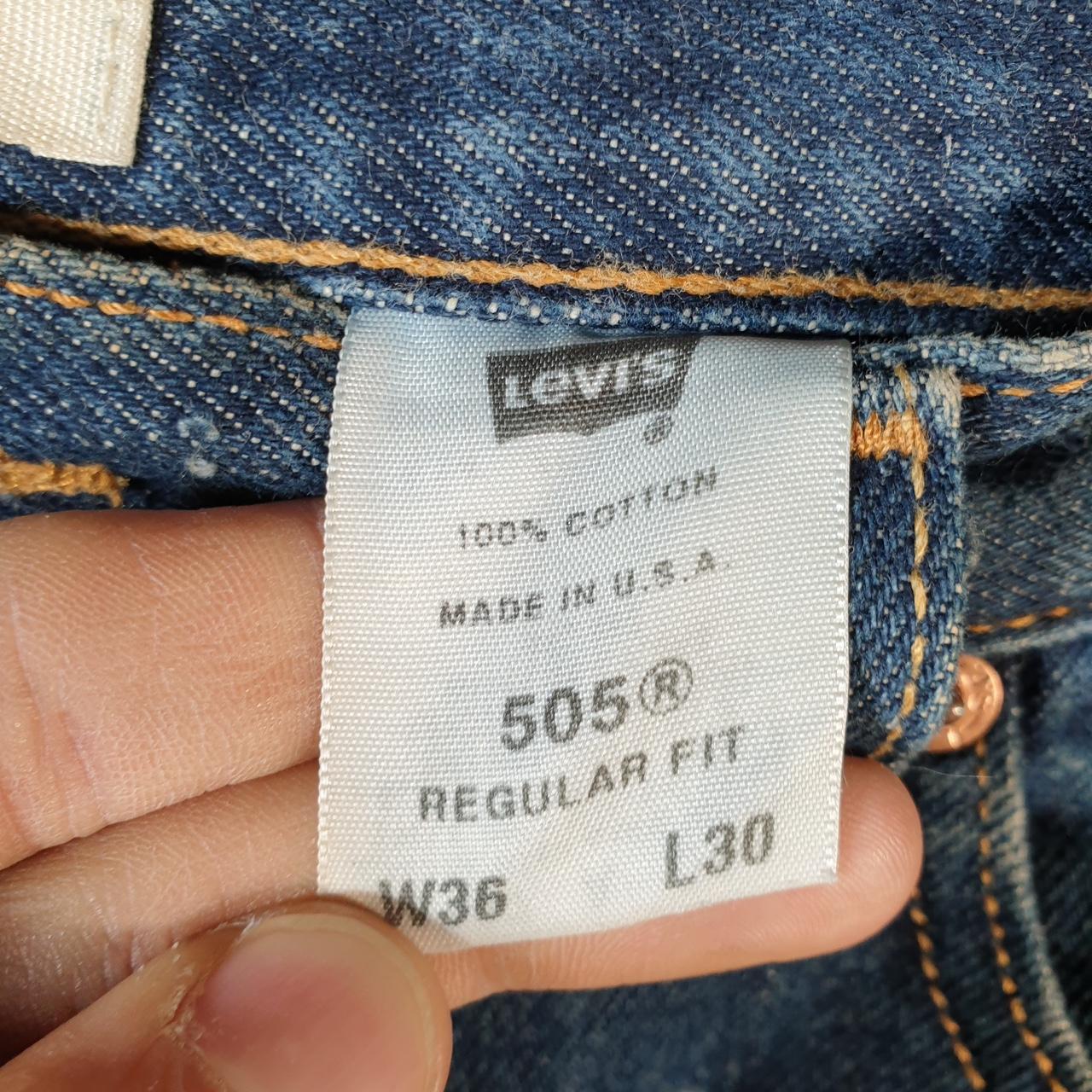 Vintage Levi’s 505 Baggy Shorts Jorts Cargo Mens W36 Blue Relaxed Denim