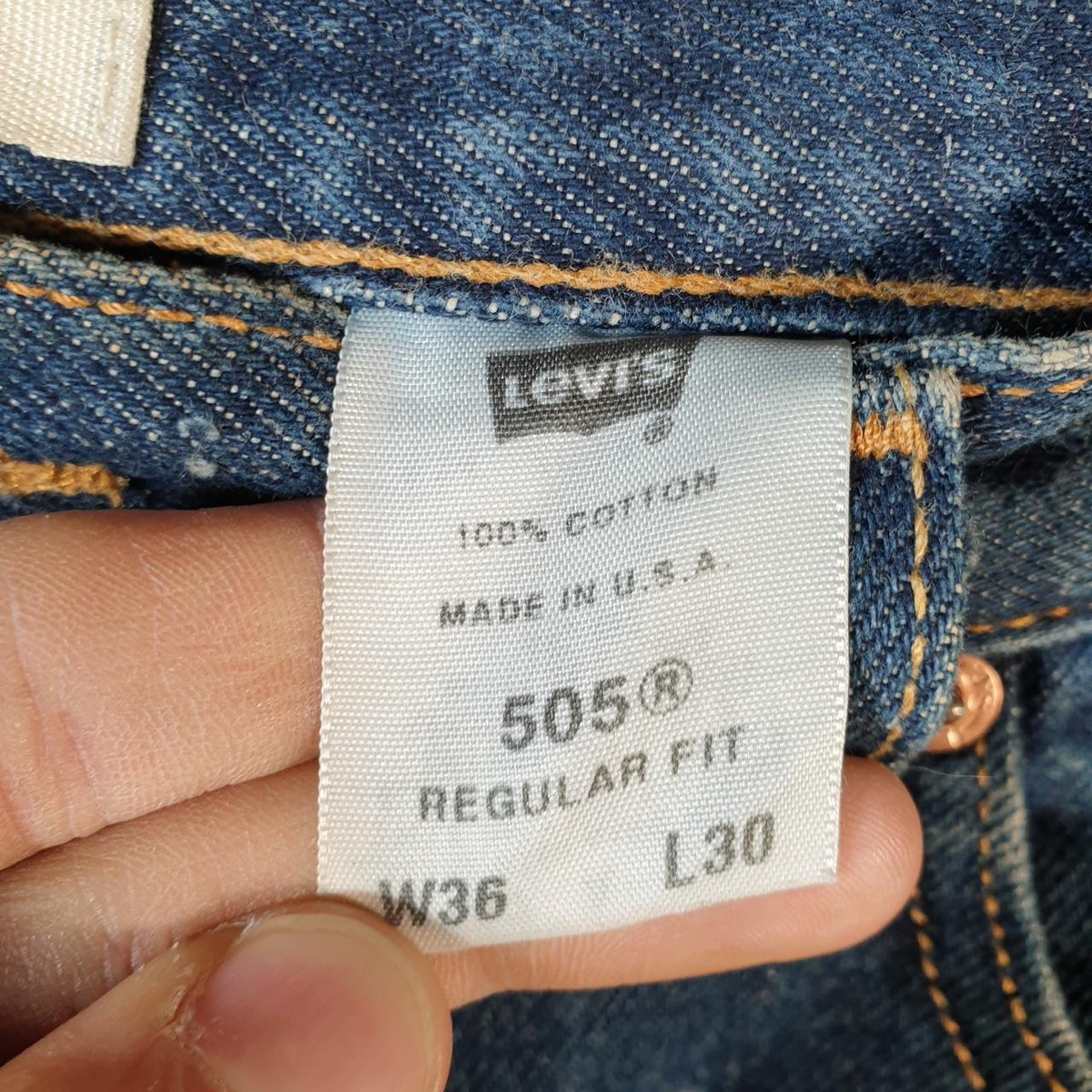 Vintage Levi’s 505 Baggy Shorts Jorts Cargo Mens W36 Blue Relaxed Denim
