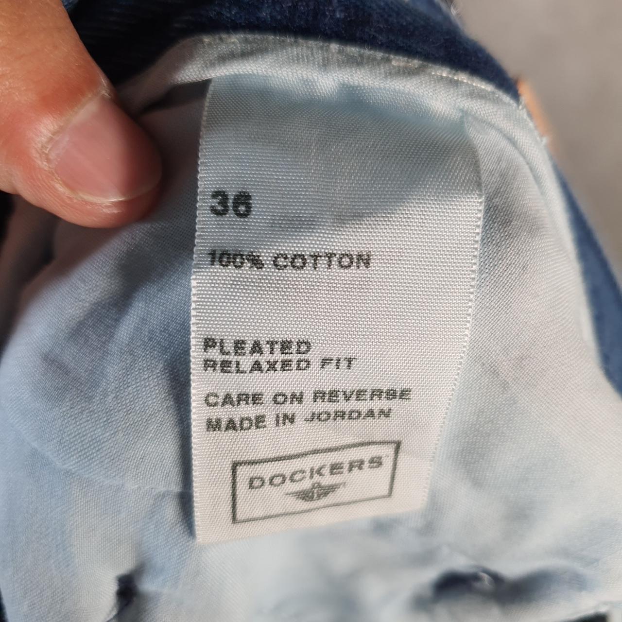 Vintage Dockers Denim Shorts Jorts Cargo Men’s W36 Blue Baggy Cotton