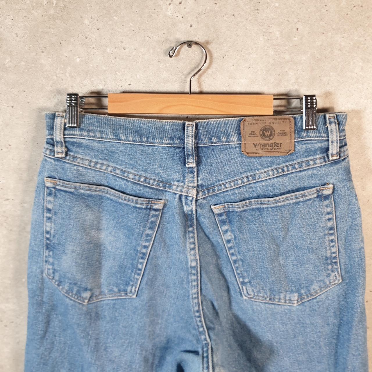 Vintage Wrangler Denim Shorts Jorts Cargo Men’s W32 Blue Baggy Cotton