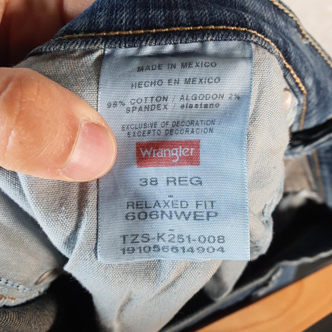 Vintage Wrangler Denim Shorts Jorts Cargo Men’s W38 Relaxed Blue Baggy Cotton