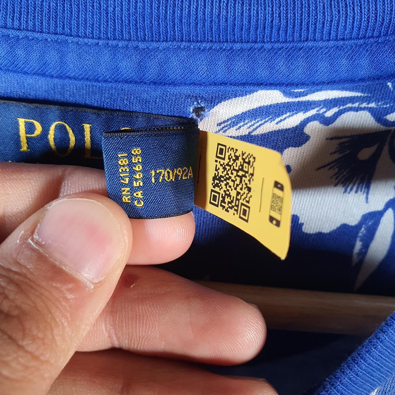 Vintage Ralph Lauren Polo Paisley Floral T Shirt Men’s Small AOP Blue Classic Fit Pony