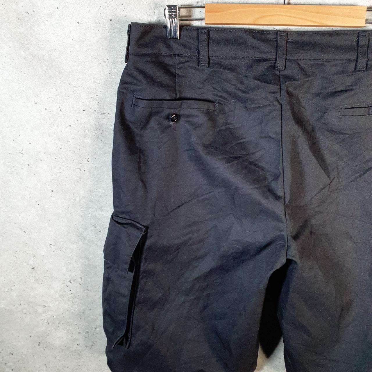 Vintage Red Kap Golf Chino Shorts Jorts Cargo Men’s W36 Black Baggy Cotton