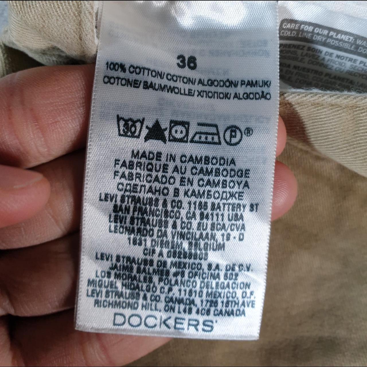 Vintage Dockers Chino Shorts Jorts Cargo Men’s W36 Brown Baggy Cotton A4395