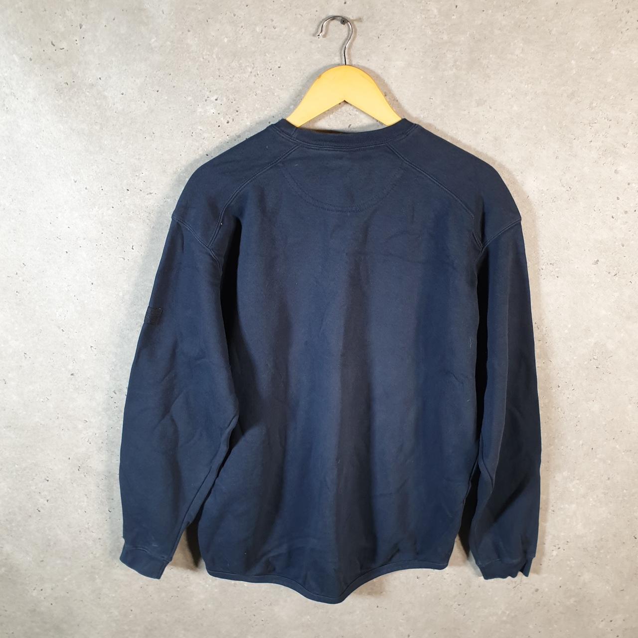 Vintage Russell Athletic Blank Baggy Sweatshirt Men’s Medium Navy Blue Pullover