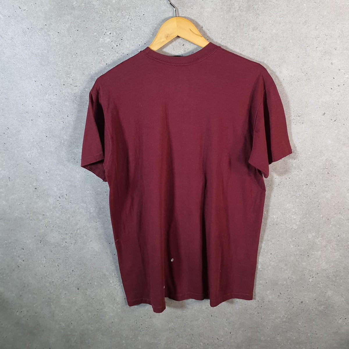 Vintage Downerwear Porter Power 90s USA Single Stitch T Shirt Men’s XL Burgundy Red